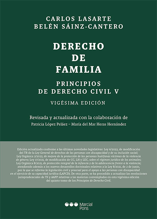 LASARTE PRINCIPIOS DERECHO CIVIL FAMILIA 2022