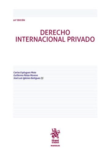 Derecho internacional privado 2022 Carlos Esplugues Mota -0