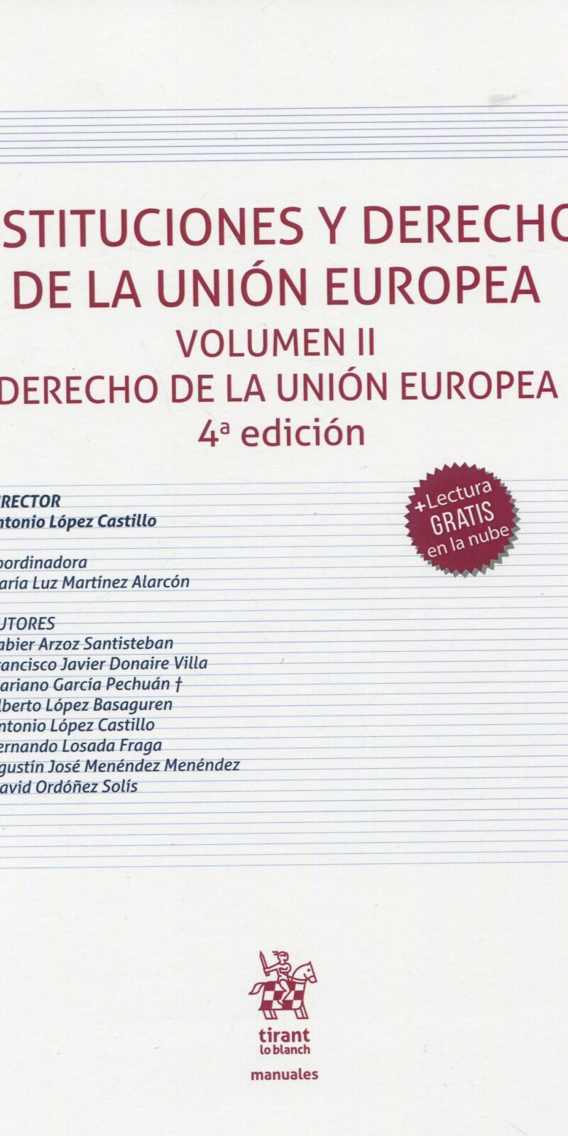 Instituciones y Derecho de la Unión Europea.9788411308458