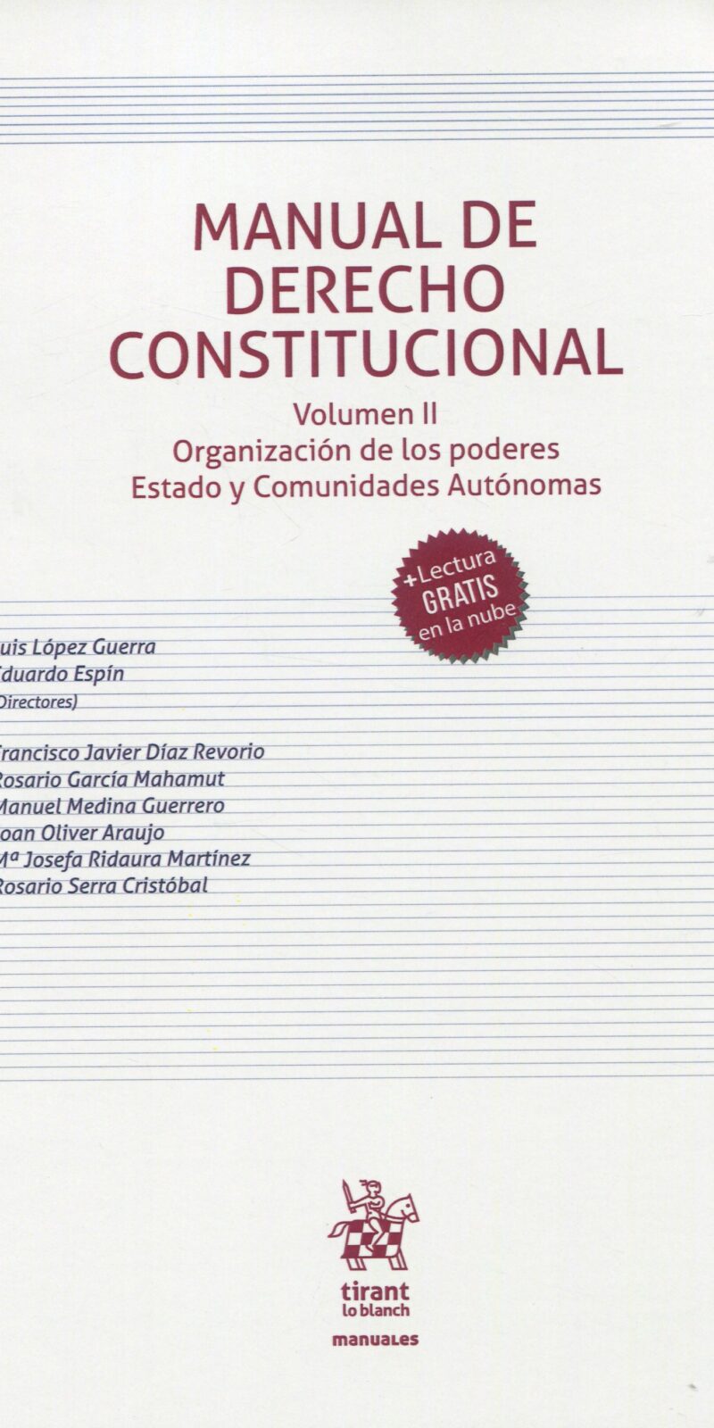 Manual Derecho Constitucional II9788411472890