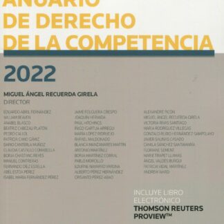 Anuario de derecho de la competencia 2022