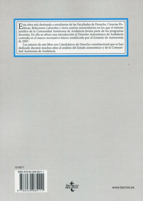 Manual de Derecho Autonómico de Andalucía 9788430985111