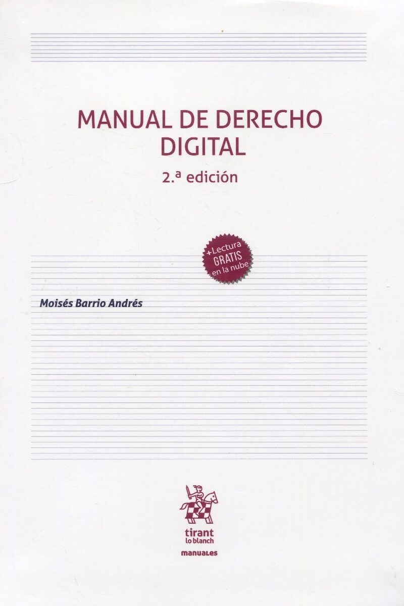 Manual de Derecho digital / 9788411470544 / MOSISÉS BARRIO ANDRES