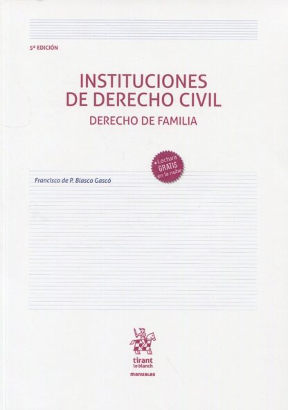 Instituciones de Derecho Civil. Derecho de familia