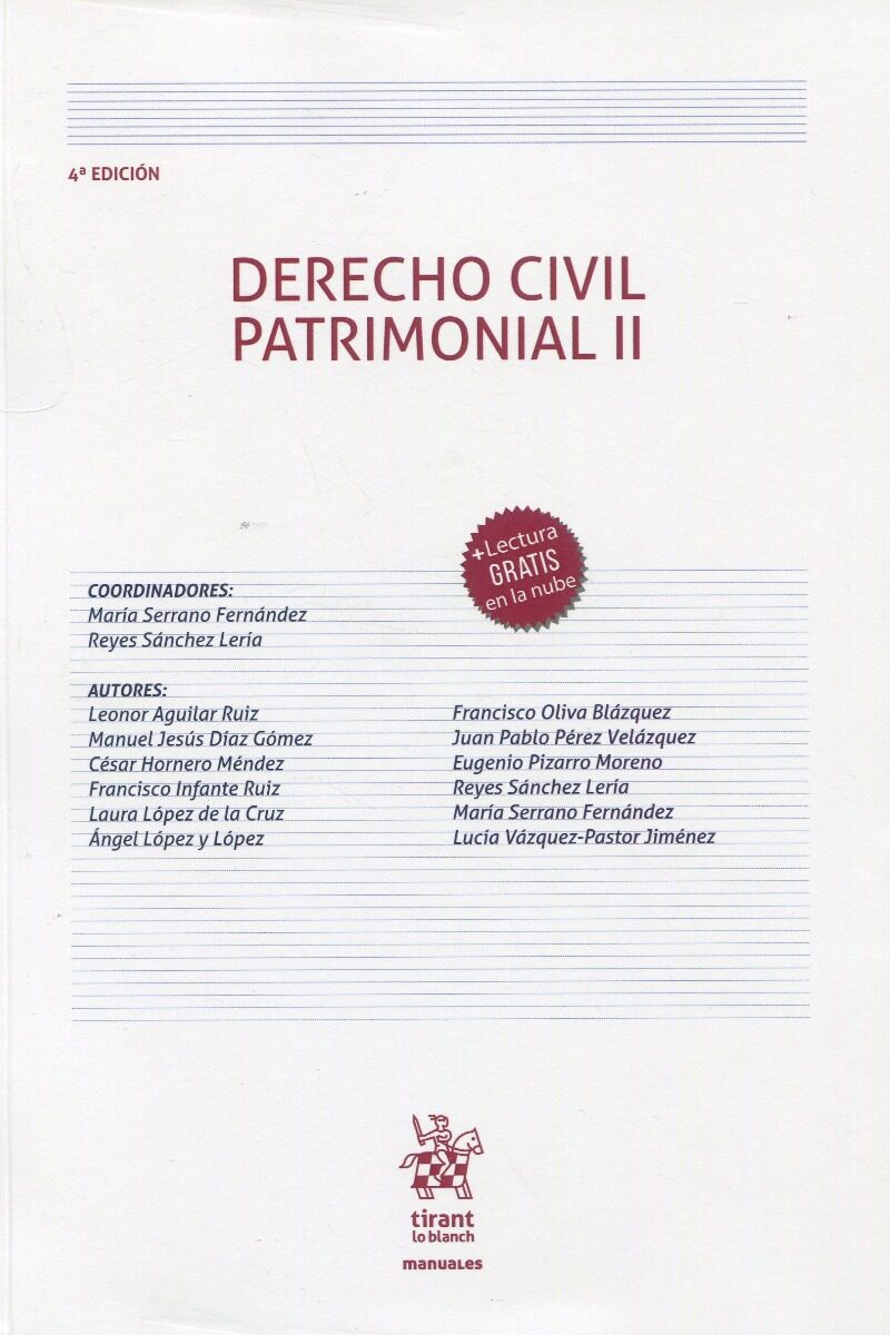 Derecho civil patrimonial II. 2022 -0