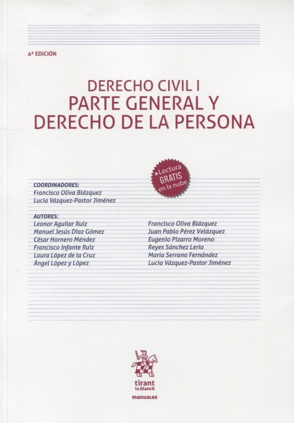 Derecho civil I. Parte General y Derecho de la persona -0