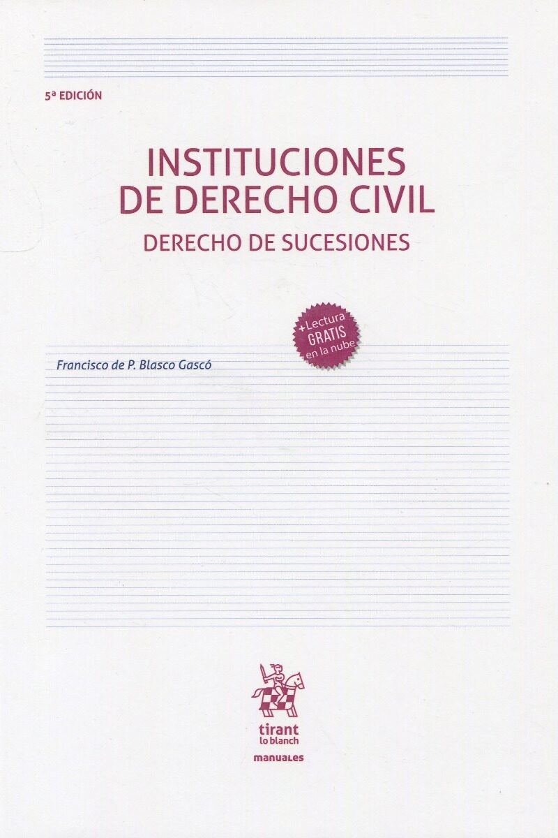 Instituciones de Derecho civil. Derecho de sucesiones -0