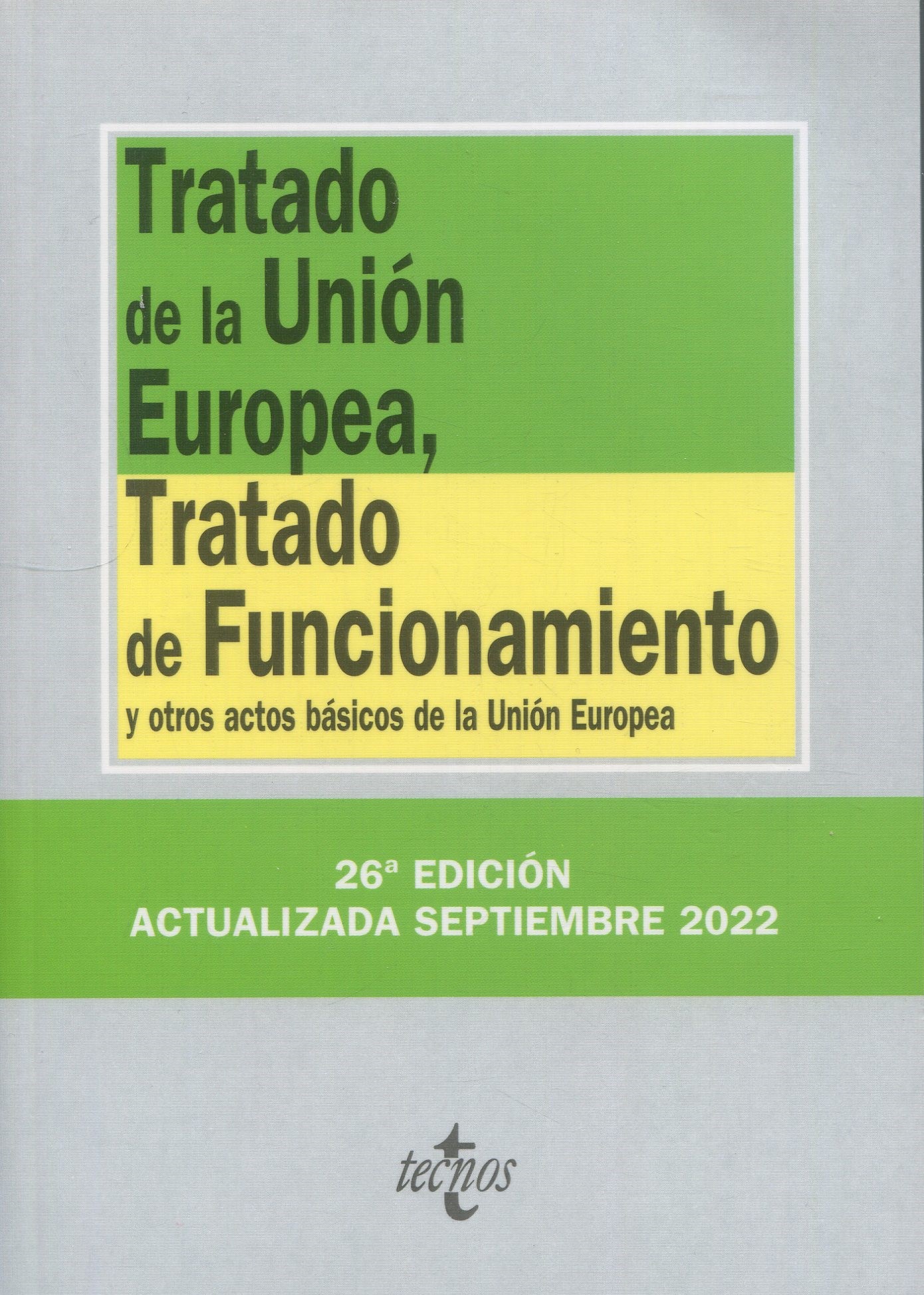 Tratado de Unión Europea9788430986637