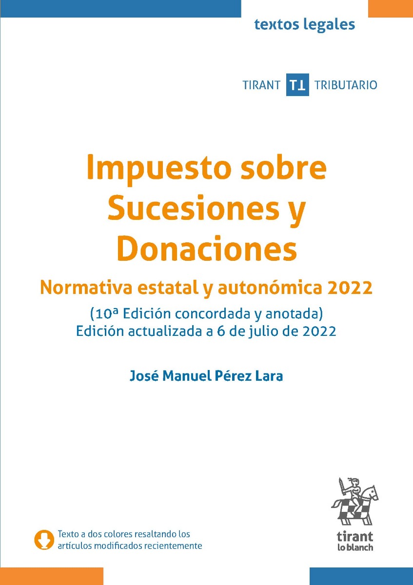 Impuesto sobre Sucesiones y Donaciones 2022 José Manuel Pérez Lara -0