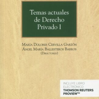 Temas actuales de derecho privado, I