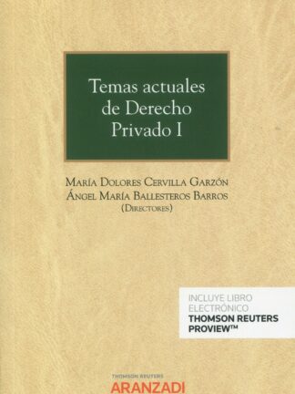 Temas actuales de derecho privado, I