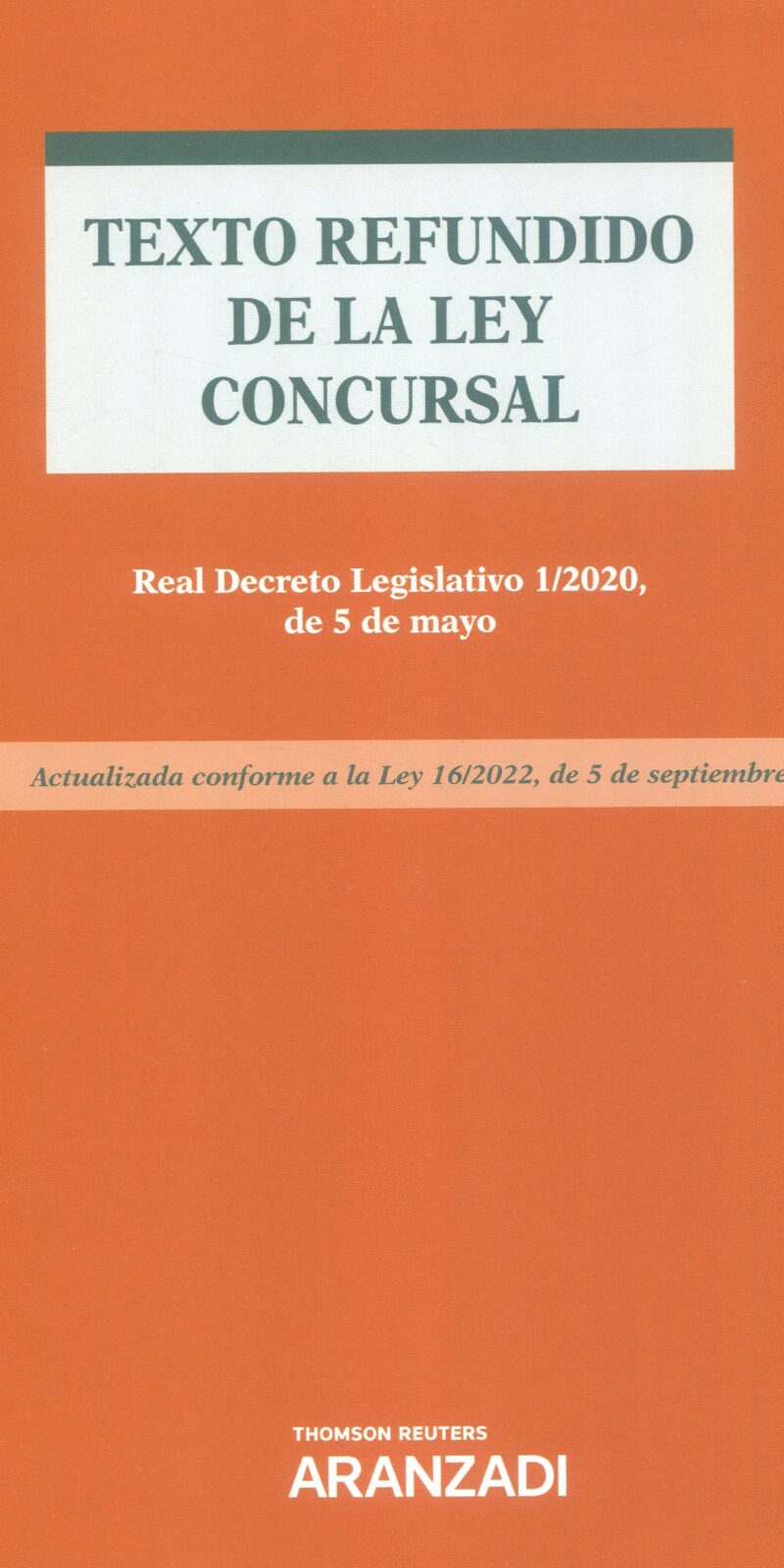Texto refundido ley concursal9788411253130