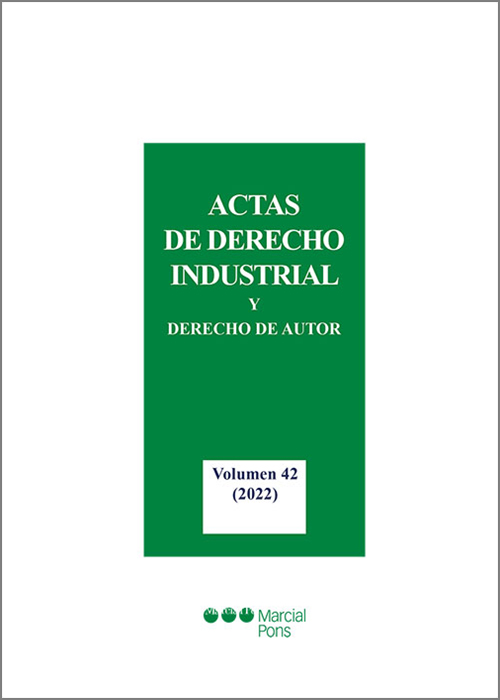 ACTAS DE DERECHO INDUSTRIAL Y DERECHO DE AUTOR VOLUMEN 42 -2022