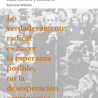 Cultura y política. Clase, escritura y socialismo