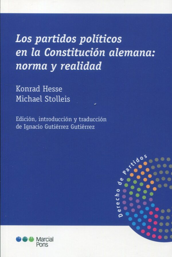 Partidos políticos en la Constitución Alemana 9788413814865