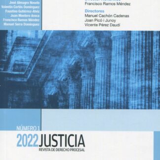 Justicia 2022. Nº 1 Revista de Derecho procesal