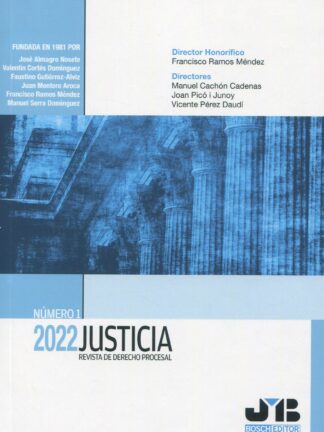 Justicia 2022. Nº 1 Revista de Derecho procesal