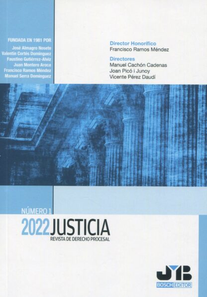 Justicia 2022. Nº 1 Revista de Derecho procesal