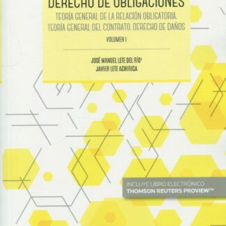 Derecho de Obligaciones. Volumen I. 2022