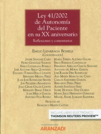 Ley 41/2002 de autonomía de paciente en su XX Aniversario
