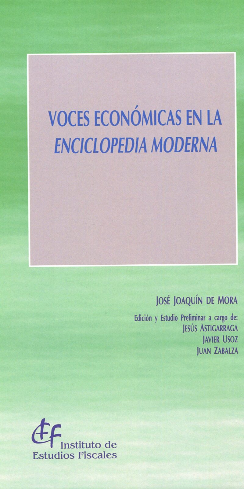 Voces económicas Enciclopedia Moderna9788480084208