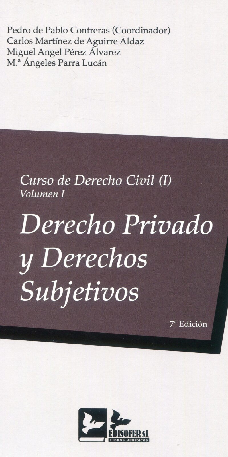 Curso Derecho Civil I/I /MARTÍNEZ DE AGUIRRE /9788418493348