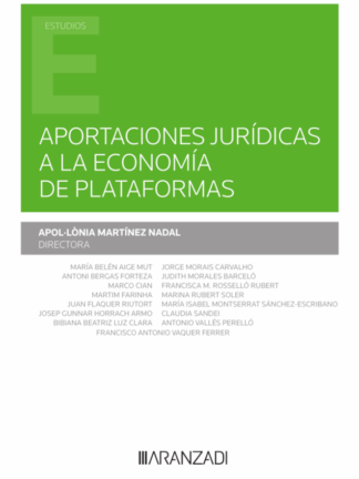 Aportaciones jurídicas a la economía de plataformas