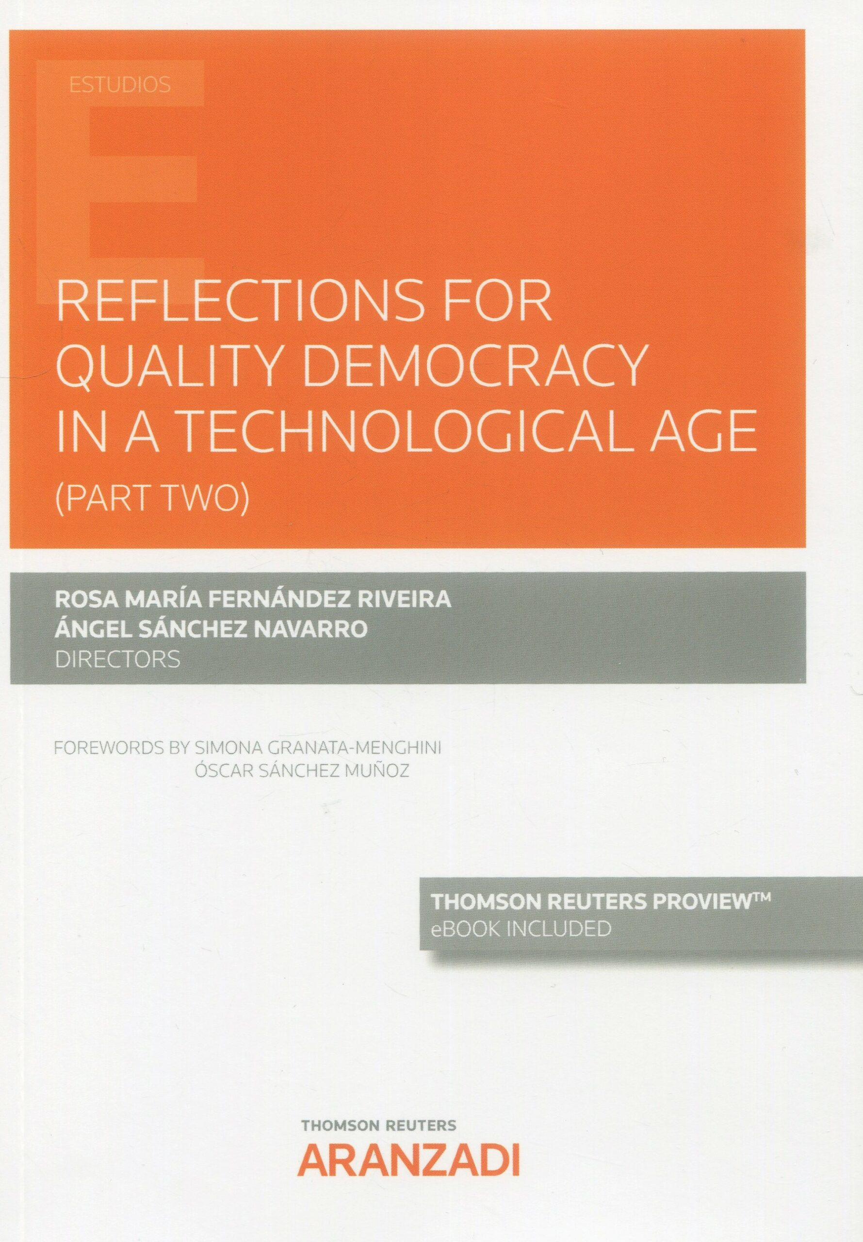Reflections for quality democracy in a technological era 9788413917177