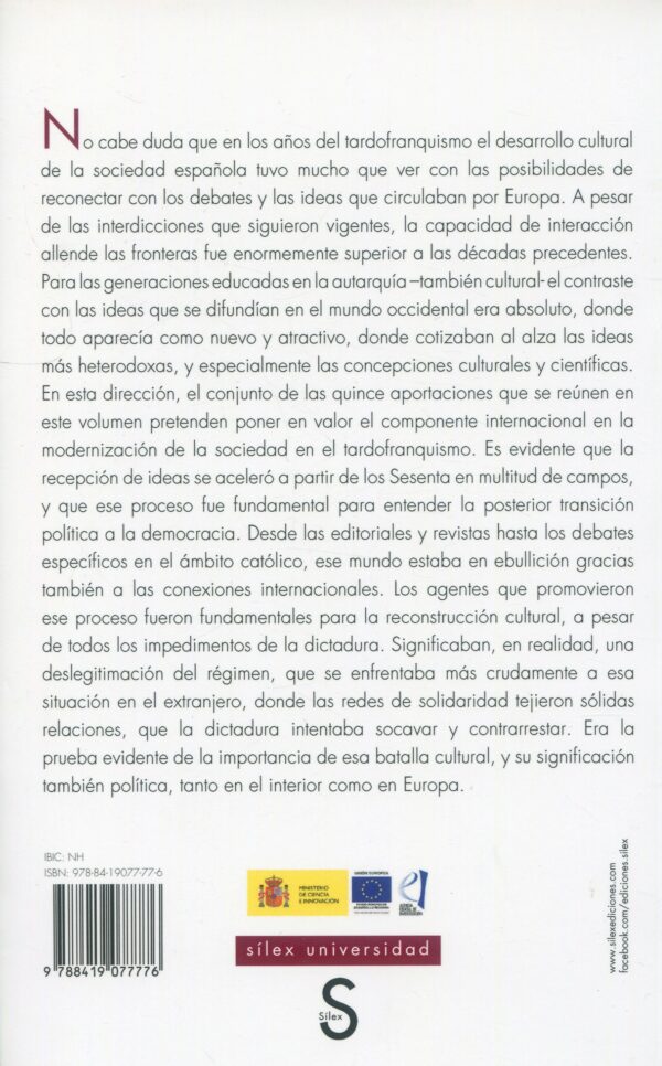 Europa en España Redes intelectuales transnacionales 9788419077776