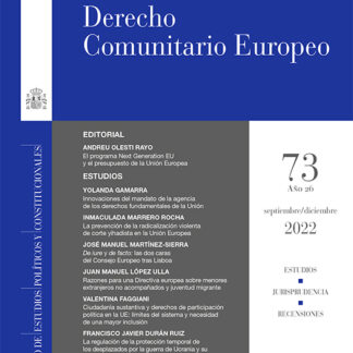 Revista de Derecho Comunitario Europeo Nº 73 Septiembre/diciembre 2022