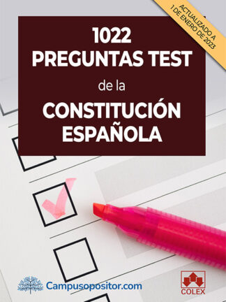 1022 preguntas test de la Constitución Española
