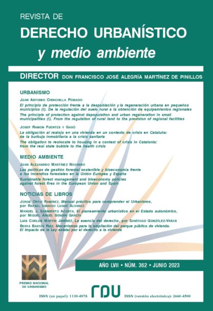 Revista de Derecho Urbanístico y Medio Ambiente 2023