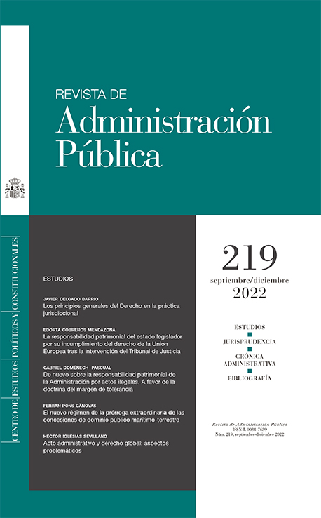 Revista administración pública 219 Septiembre/diciembre 2022
