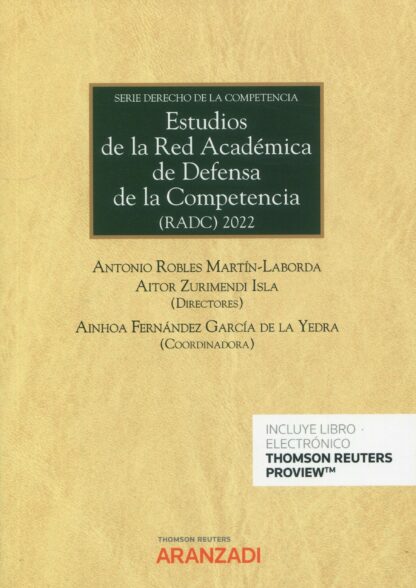 Estudios de la red académica de defensa de la competencia (RADC) 2022 Serie derecho de la competencia