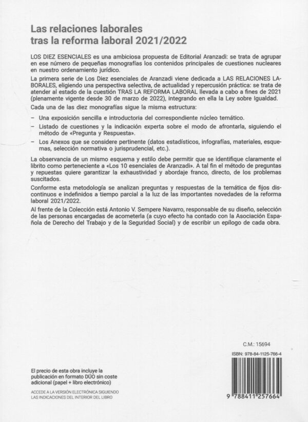 Contratos de trabajo fijos discontinuos e indefinidos a tiempo parcial 9788411257664