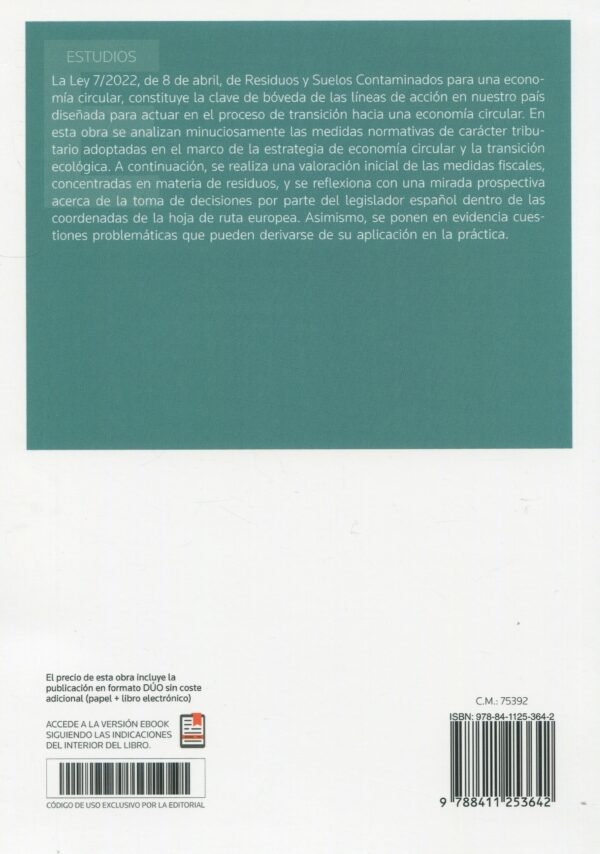 Fiscalidad de residuos orientada a una economía circular 9788411253642