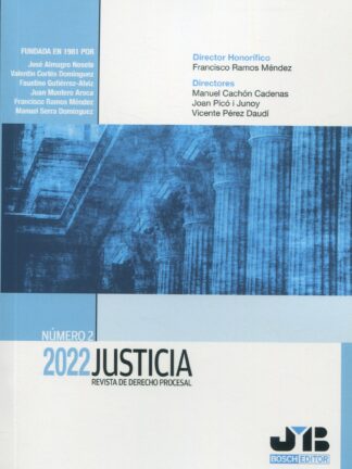 Justicia 2022. Nº 2. Revista de Derecho Procesal