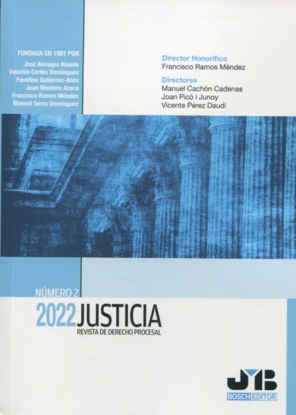 Justicia 2022. Nº 2. Revista de Derecho Procesal