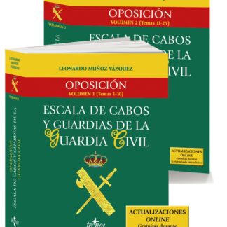 Pack Oposición Escala de Cabos y Guardias de la Guardia Civil 2 volúmenes