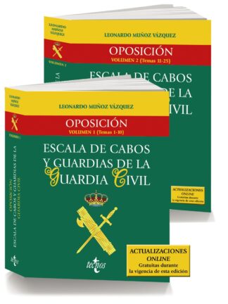 Pack Oposición Escala de Cabos y Guardias de la Guardia Civil 2 volúmenes