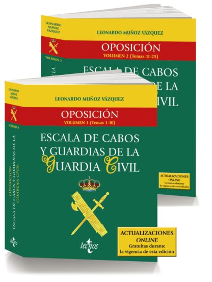 Pack Oposición Escala de Cabos y Guardias de la Guardia Civil 2 volúmenes
