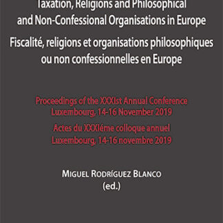 Taxation, religions and philosophical and non-confessional organisations in Europe