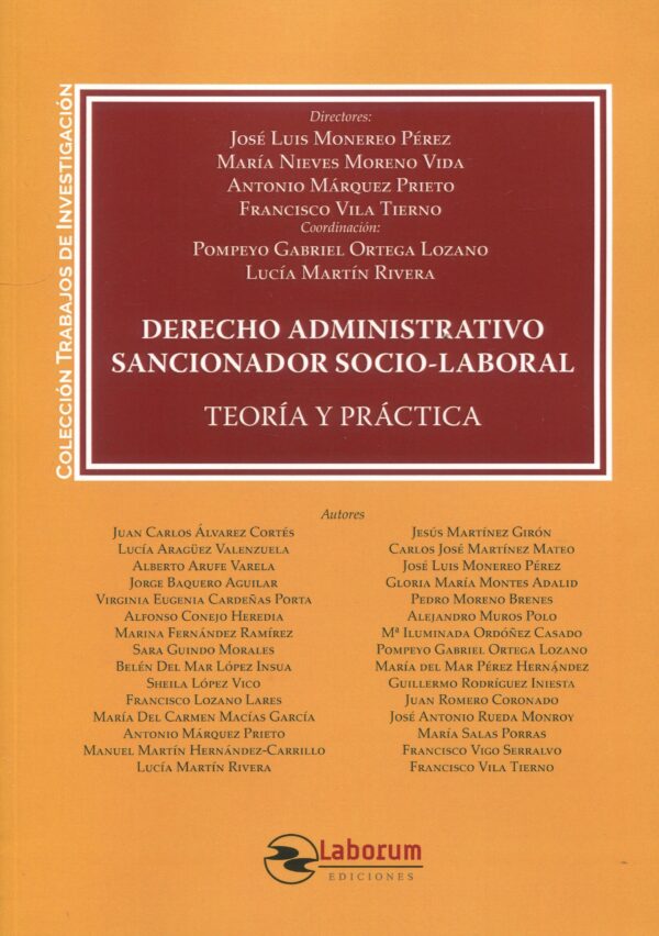 Derecho administrativo sancionador socio-labora 9788419145437