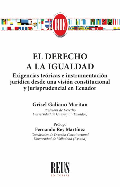 Derecho a la igualdad. Exigencias teóricas e instrumentación jurídica desde una visión constitucional y jurisprudencial en Ecuador