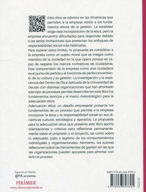 Adecuación ética desafío empresarial 9788436847895