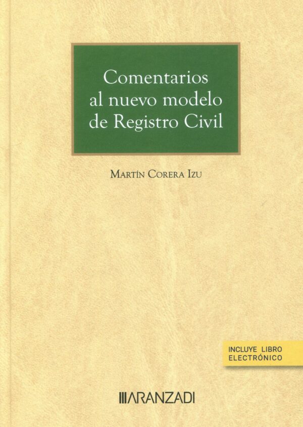 Comentarios nuevo modelo registro civil 9788411633246