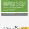 Détermination loi succesorale applicable au regard des systèmes juridiques non unifiés 9788411240840