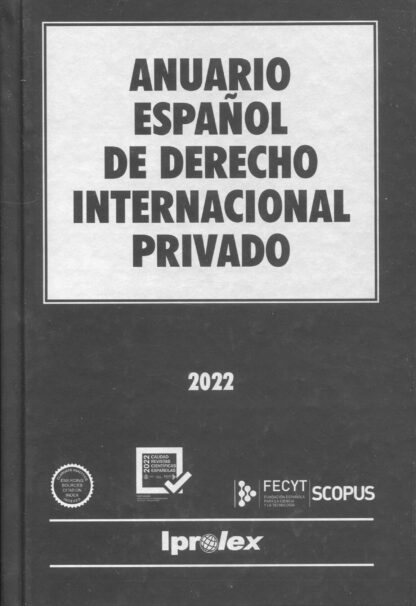 Anuario Español de Derecho Internacional Privado 2022