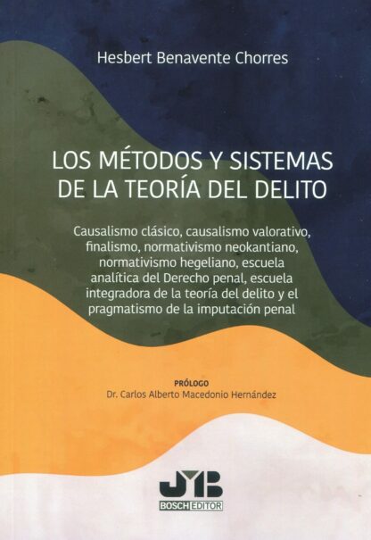 Métodos y sistemas de la teoría del delito. Causalismo clásico, causalismo valorativo, finalismo, normativismo neokantiano, normativismo hegeliano, escuela analítica del derecho penal, escuela integradora de la teoría del delito y el pragmatism