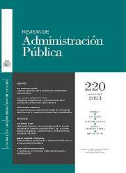 Revista de administración pública 220 Enero/abril 2023